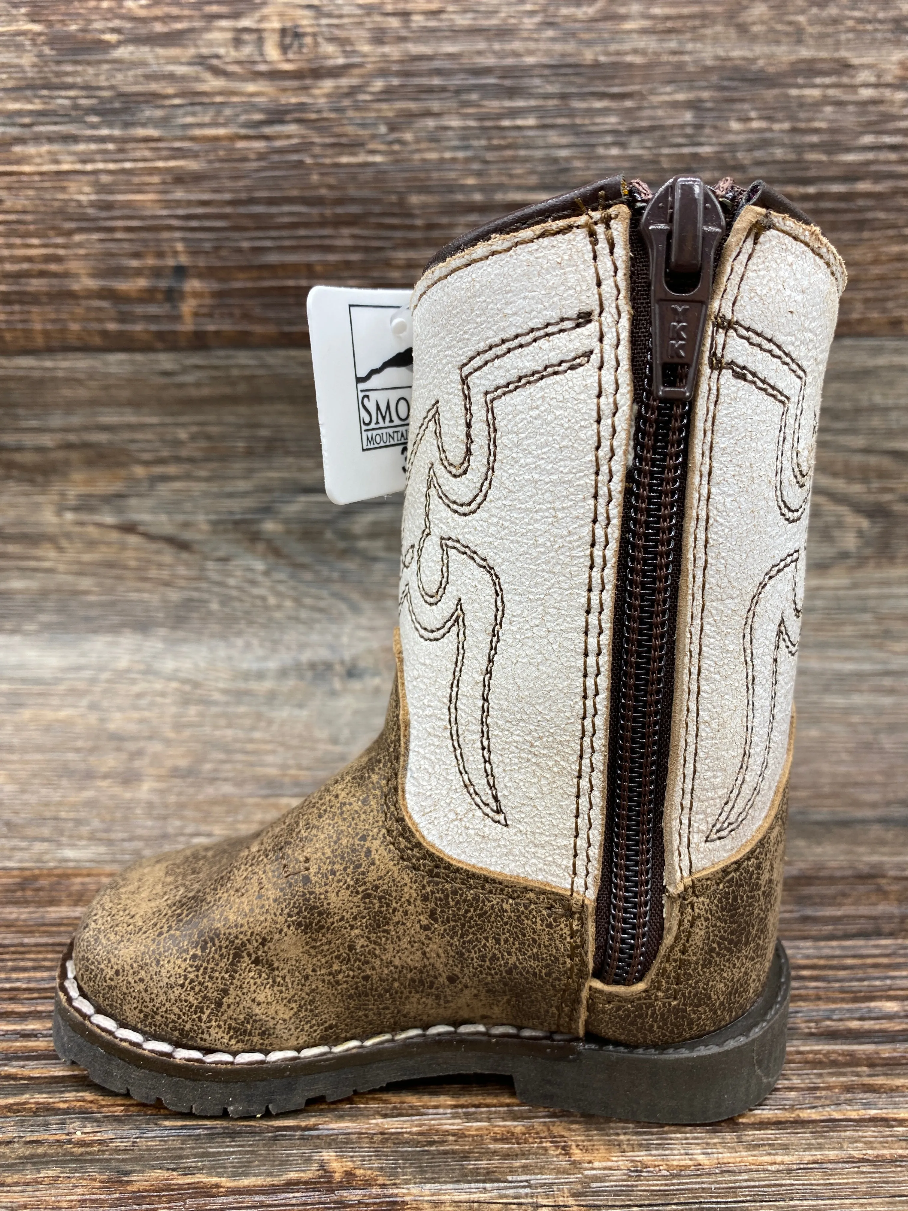 3109t Infant and Toddler's Autry Western/Work Boot by Smoky Mountain