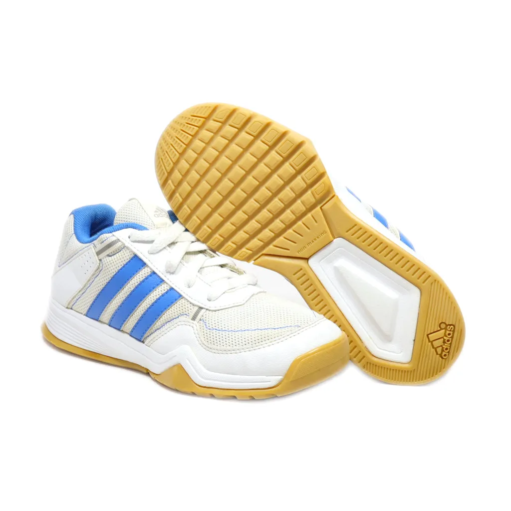 Adidas Gymplus K Sport Shoes Leather White Colour For Kids