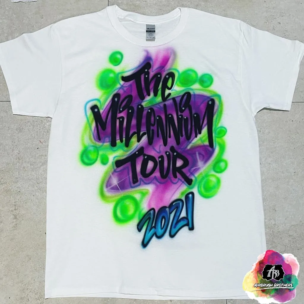 Airbrush Millenium Tour Shirt Design