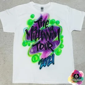 Airbrush Millenium Tour Shirt Design