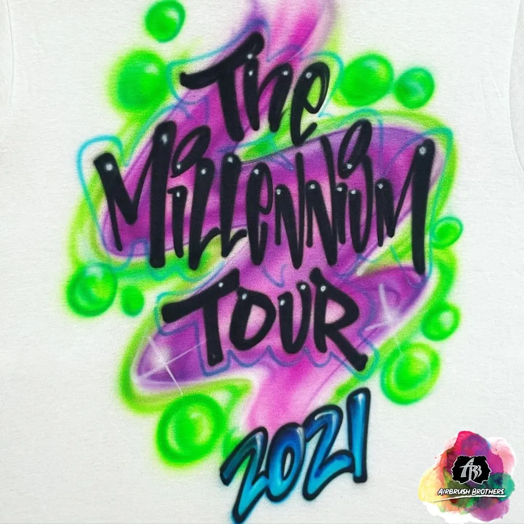 Airbrush Millenium Tour Shirt Design