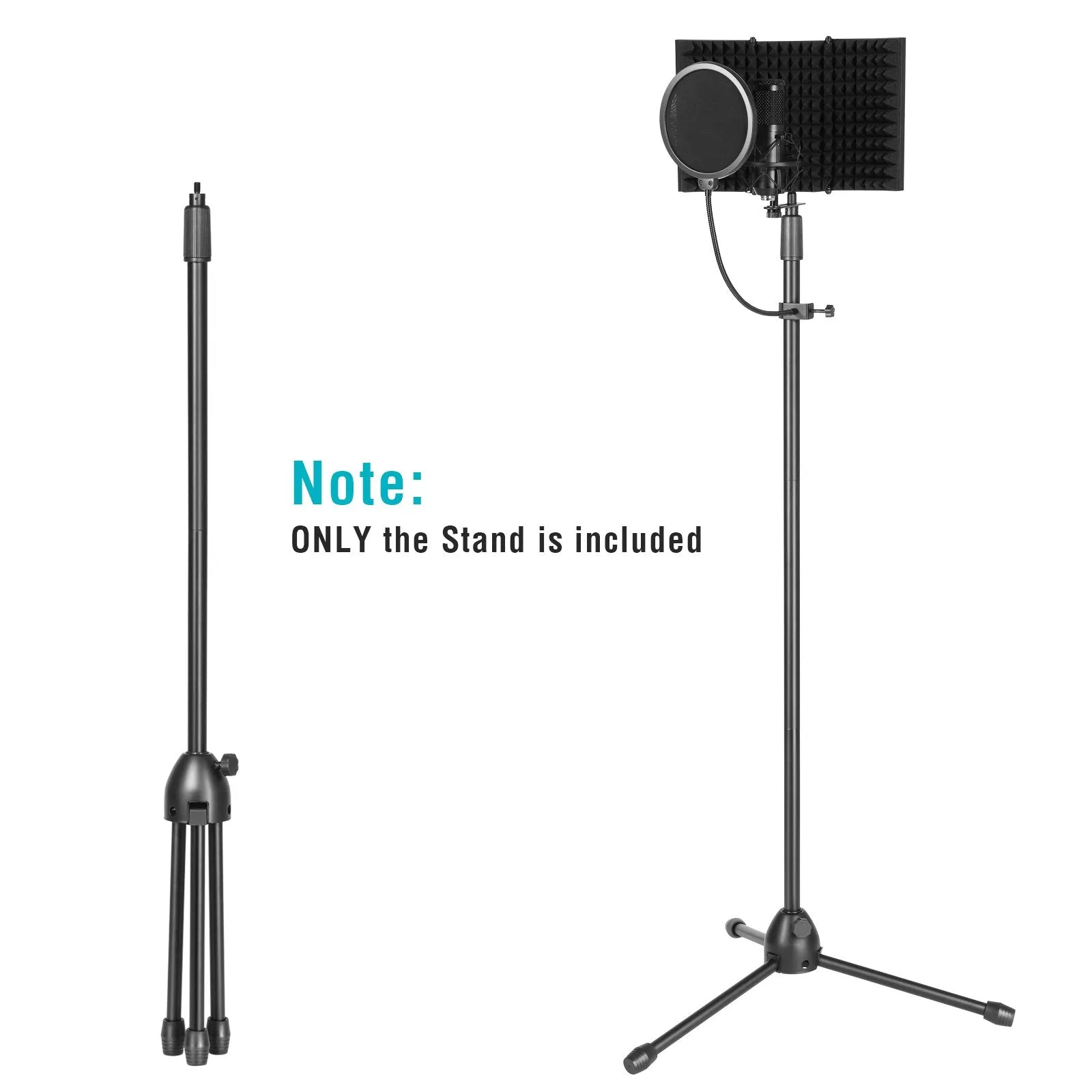 Anti-slip Tripod Condenser Microphone Stand