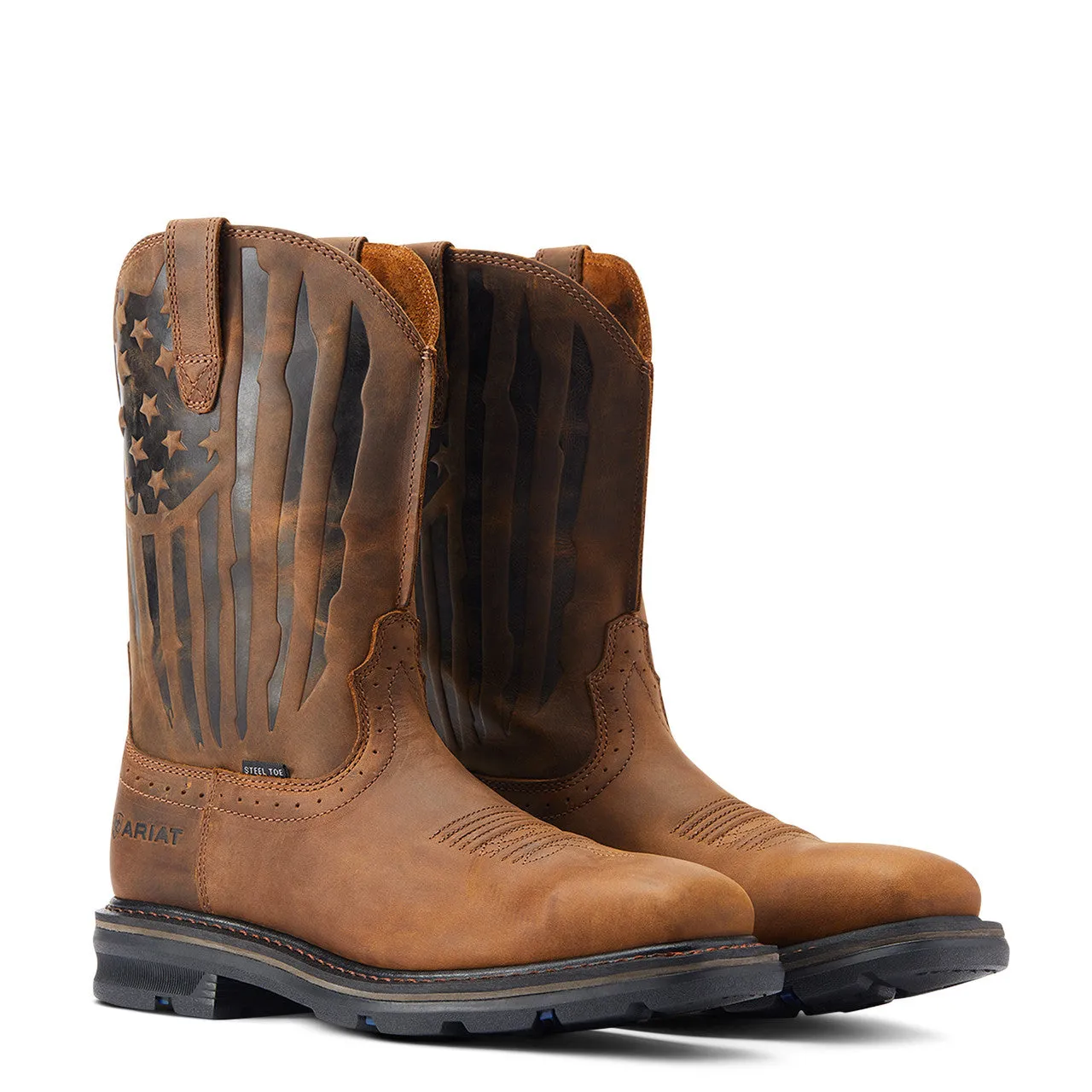 Ariat Men's Sierra Shock Shield Patriot Wide Square Steel Toe 10044426