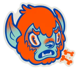 BEASTWRECK BURPING WOLFIE STICKER