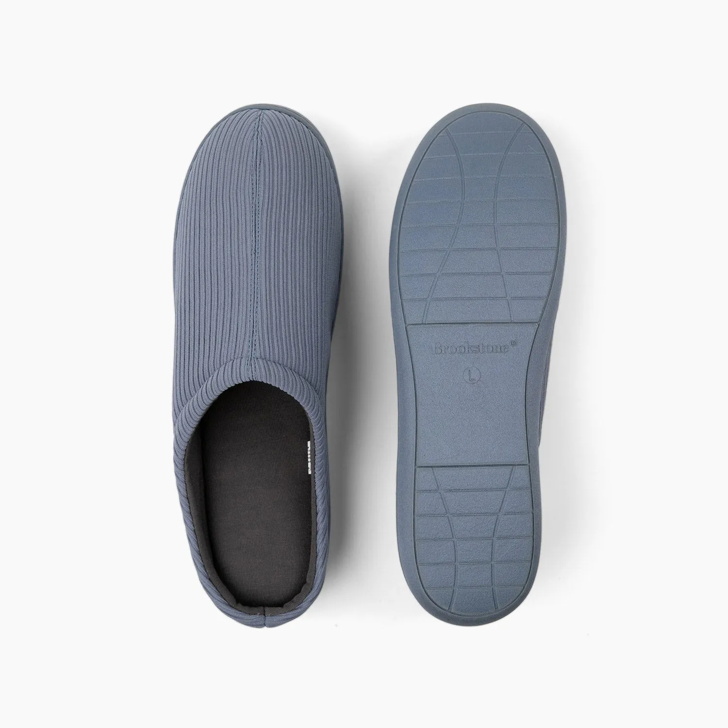 Brookstone Classic Comfort Memory Foam Slippers - Men's