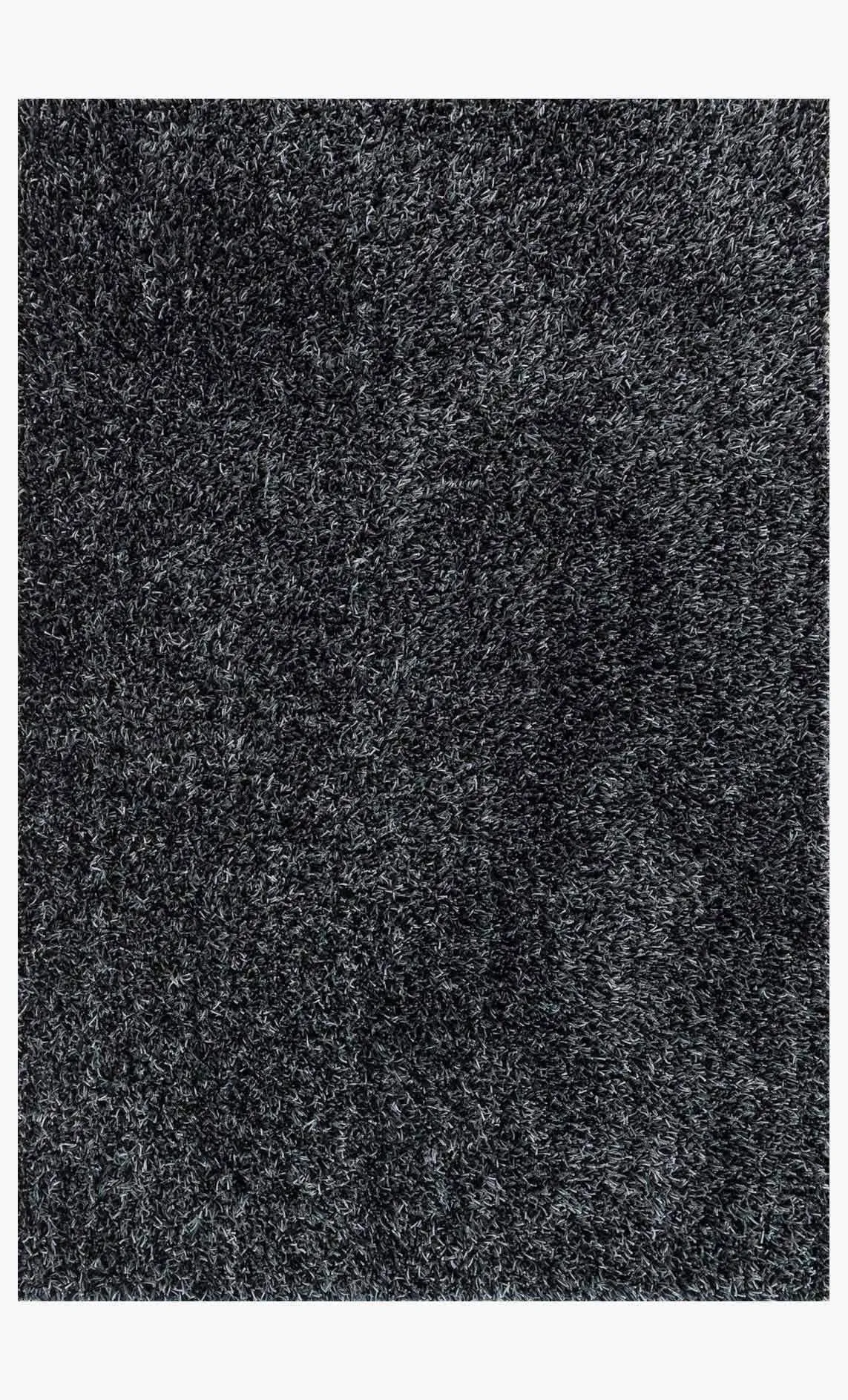 Carrera Shag Cg 02 Black Slate Rug