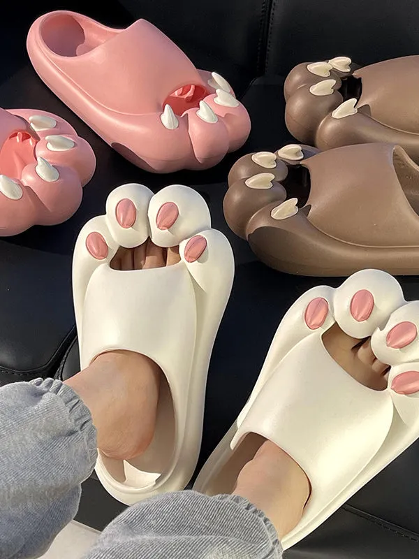 Cat Paw Shape Hollow Slippers