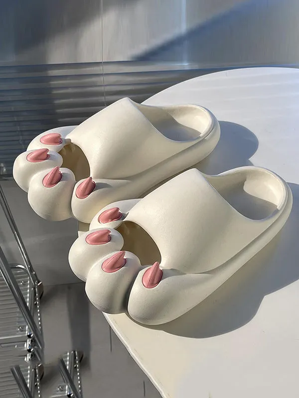 Cat Paw Shape Hollow Slippers