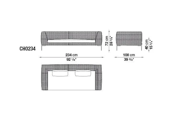 Charles Outdoor Sofa