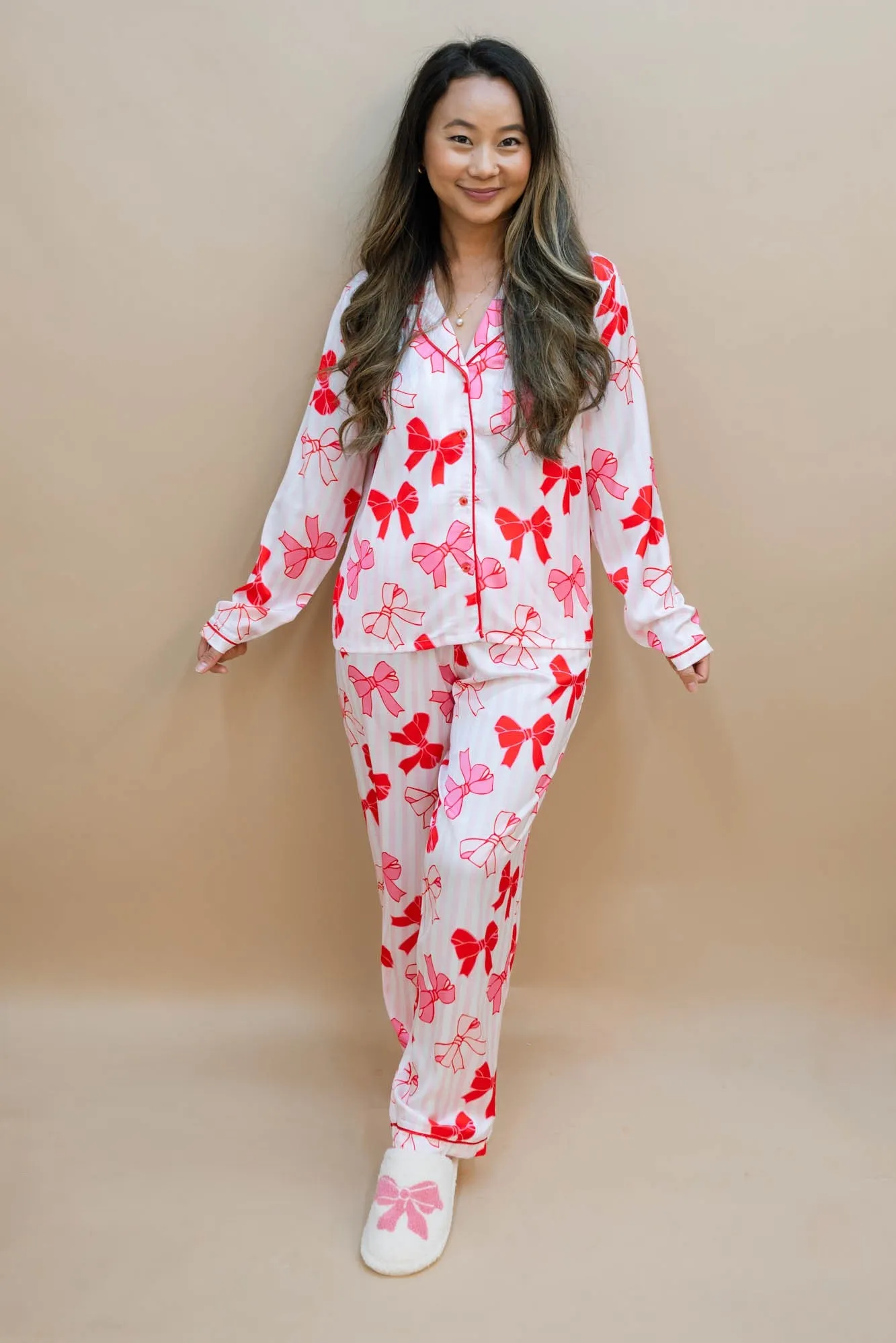 Charlotte Bow Pajama Set