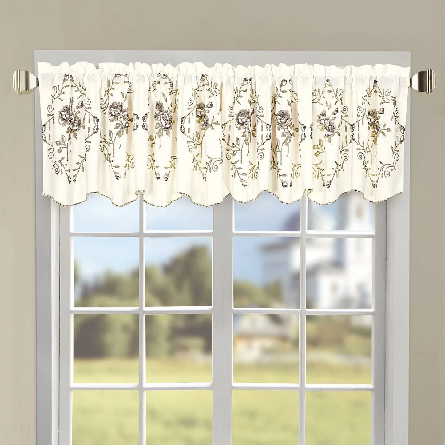 Classic Embroidery Valance 60" x 19"