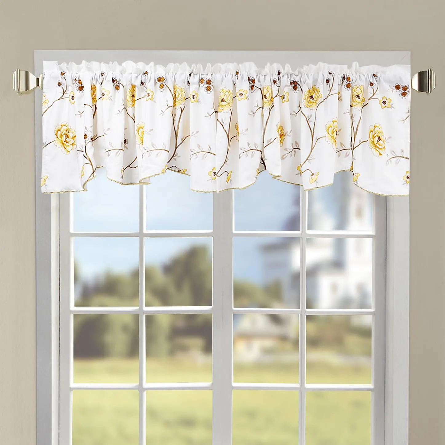 Classic Embroidery Valance 60" x 19"