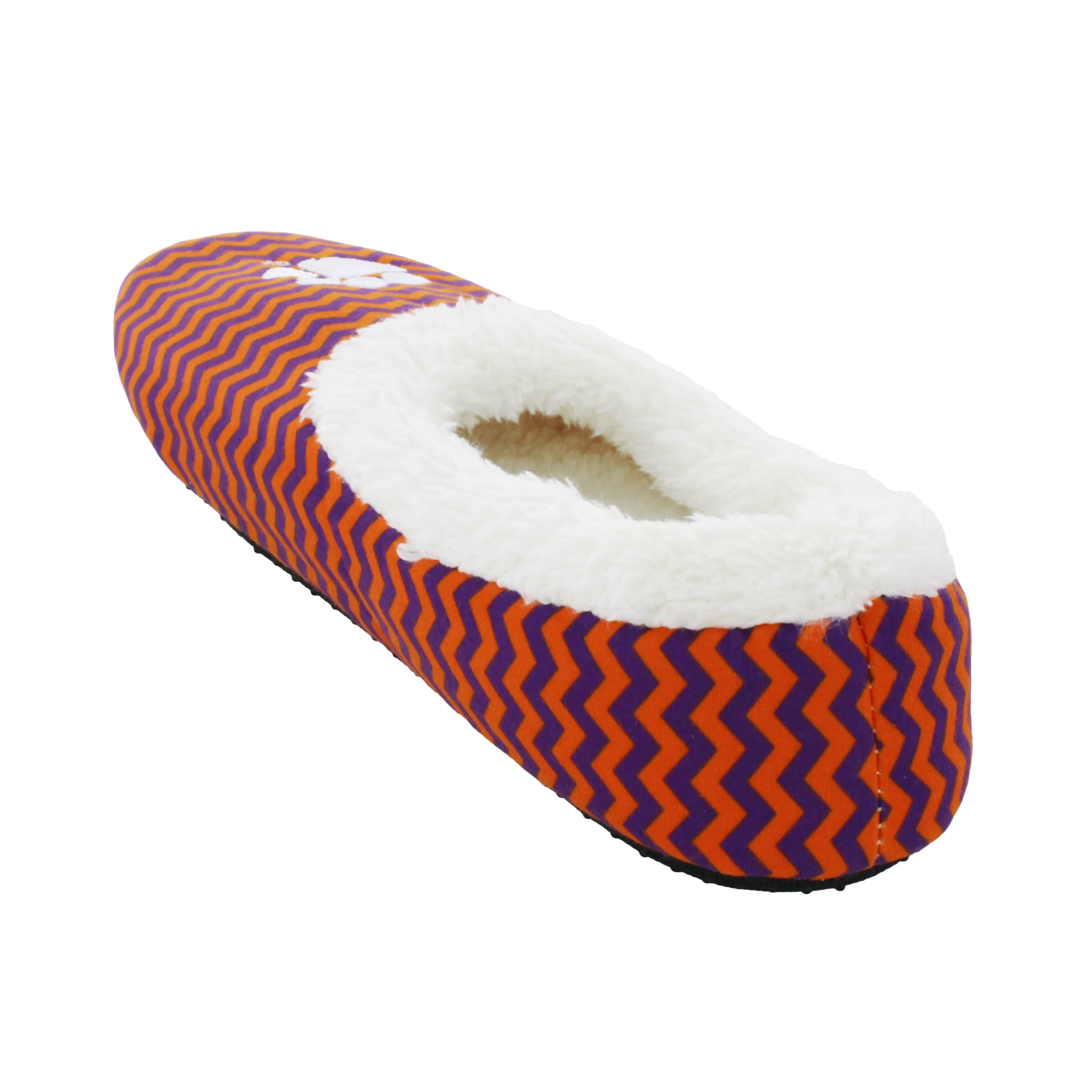 Clemson Tigers Chevron Slip On Slippers