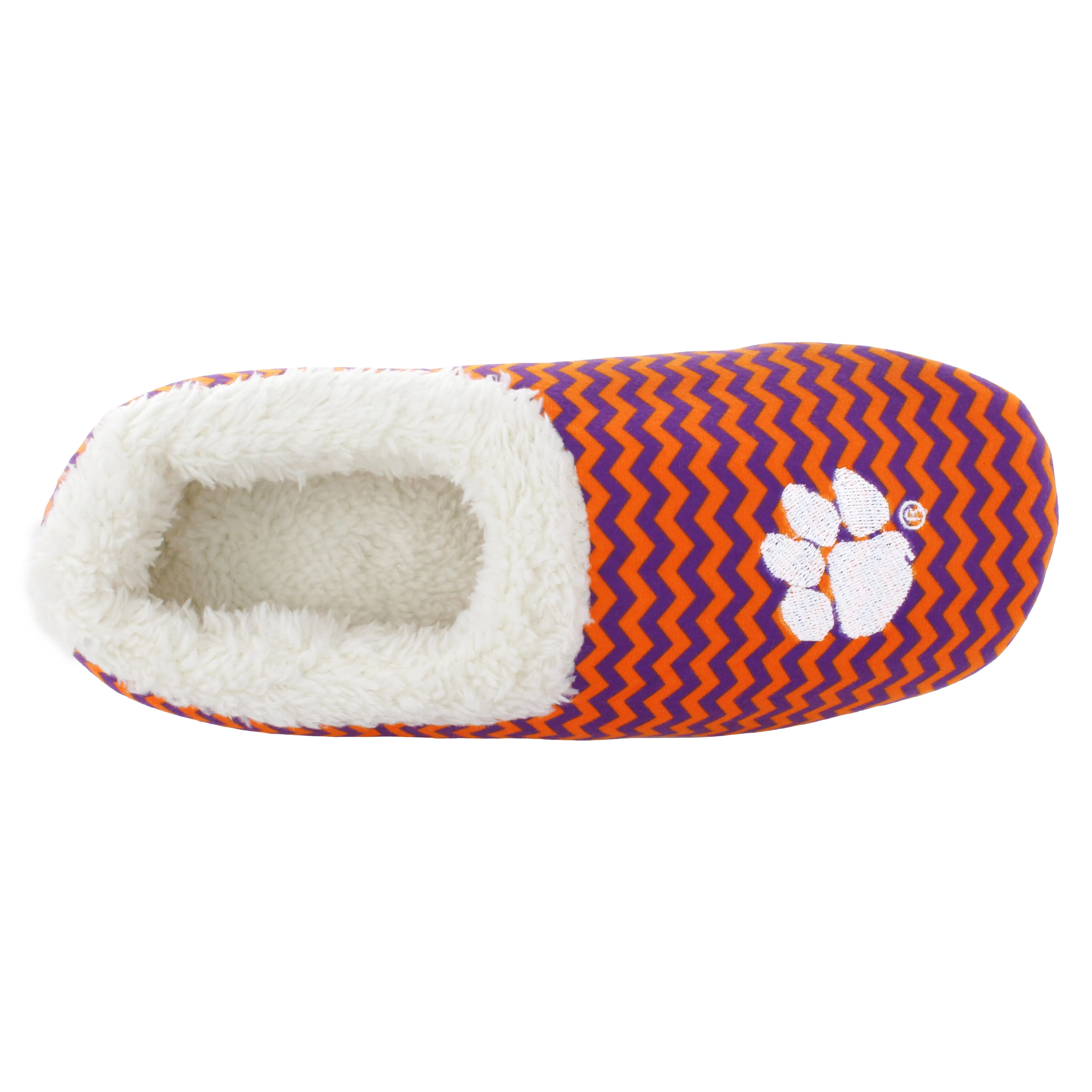 Clemson Tigers Chevron Slip On Slippers