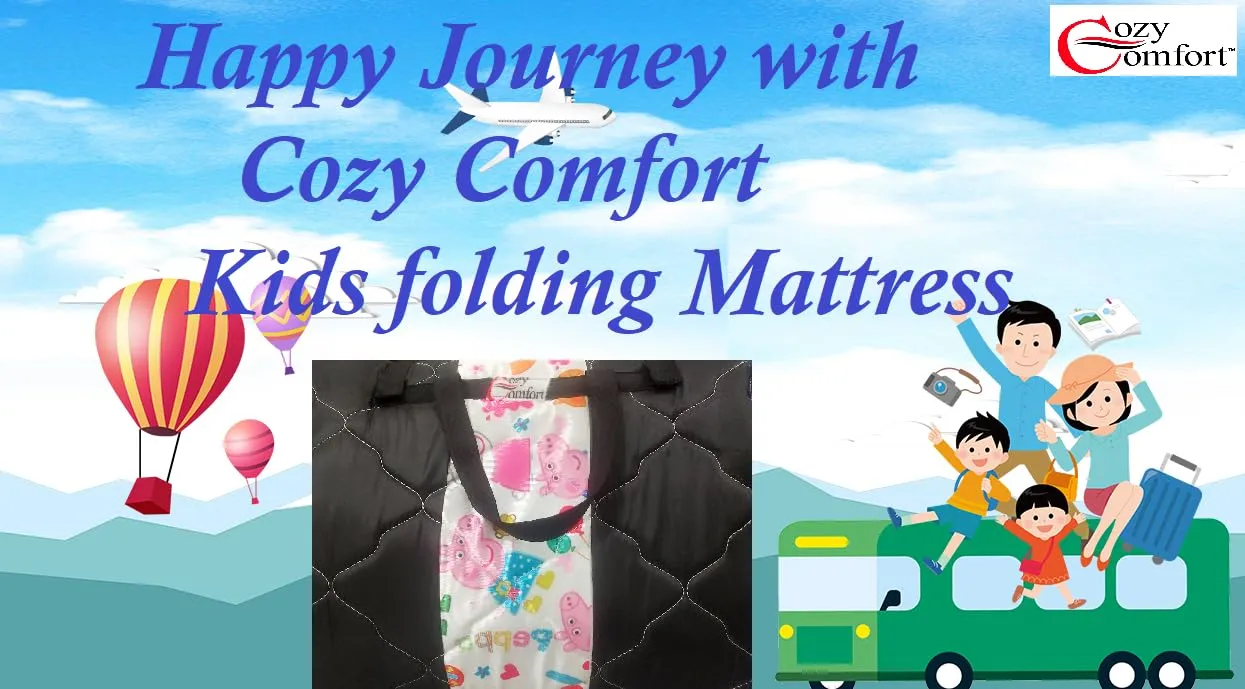 Cozy Comfort Folding Mattress, Foldable, Lightweight, Travel, Floor, Outdoor Camping, Cotton, Portable, Single Size Soft Foam Slim Mattress (Peppa Pig 60 * 36 * 1 inch)