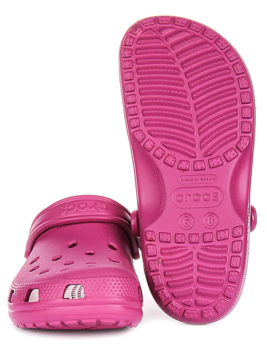 Crocs Classic Clog In Pink Purple For Unisex