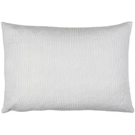 Cushion Quilted White and Blue Stripe