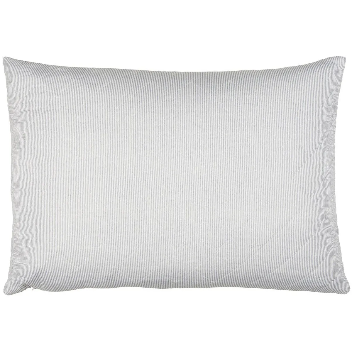 Cushion Quilted White and Blue Stripe