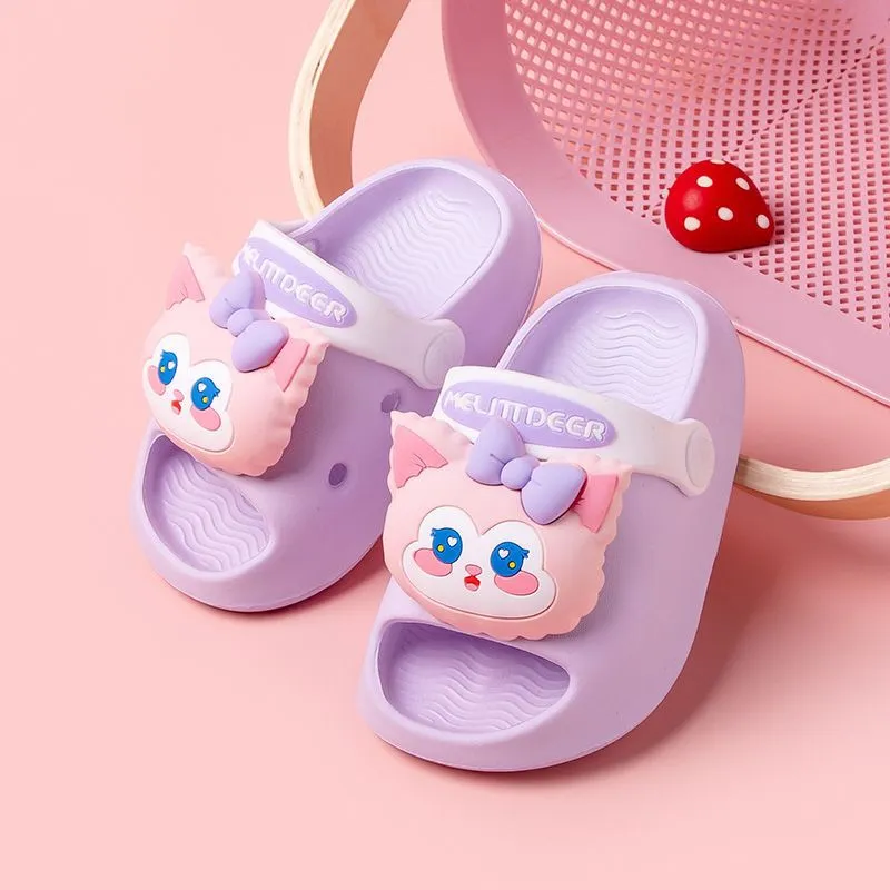 Dunnmall Children's Slippers Summer Boys' Baby Kids' Home Indoor Non-Slip Soft Bottom Lightweight Girls' Hole Shoes Sandals