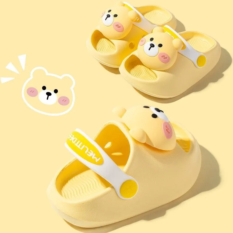 Dunnmall Children's Slippers Summer Boys' Baby Kids' Home Indoor Non-Slip Soft Bottom Lightweight Girls' Hole Shoes Sandals