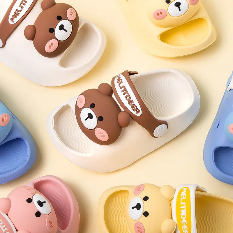 Dunnmall Children's Slippers Summer Boys' Baby Kids' Home Indoor Non-Slip Soft Bottom Lightweight Girls' Hole Shoes Sandals