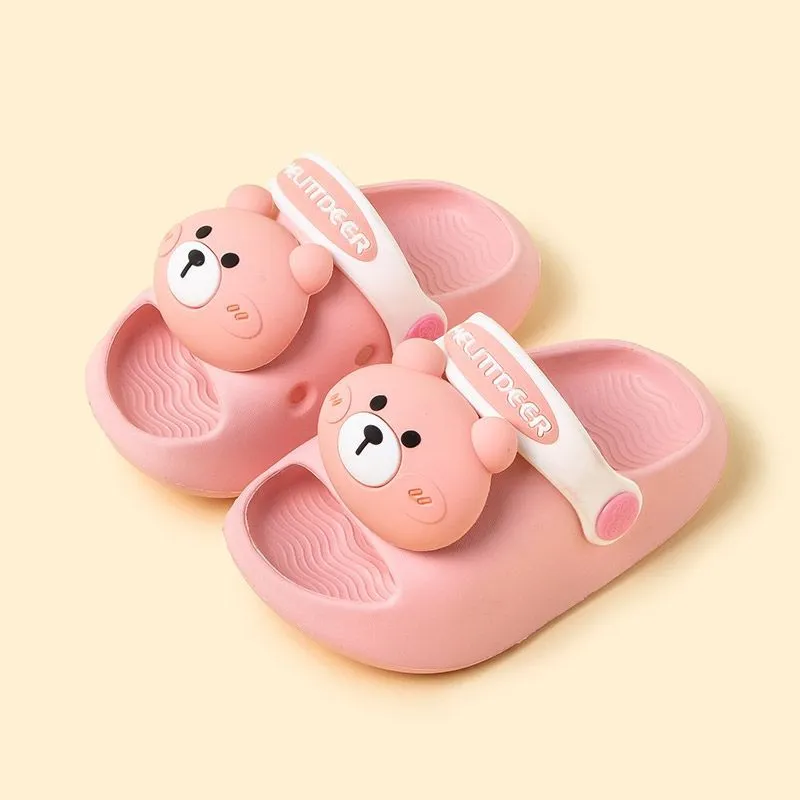 Dunnmall Children's Slippers Summer Boys' Baby Kids' Home Indoor Non-Slip Soft Bottom Lightweight Girls' Hole Shoes Sandals