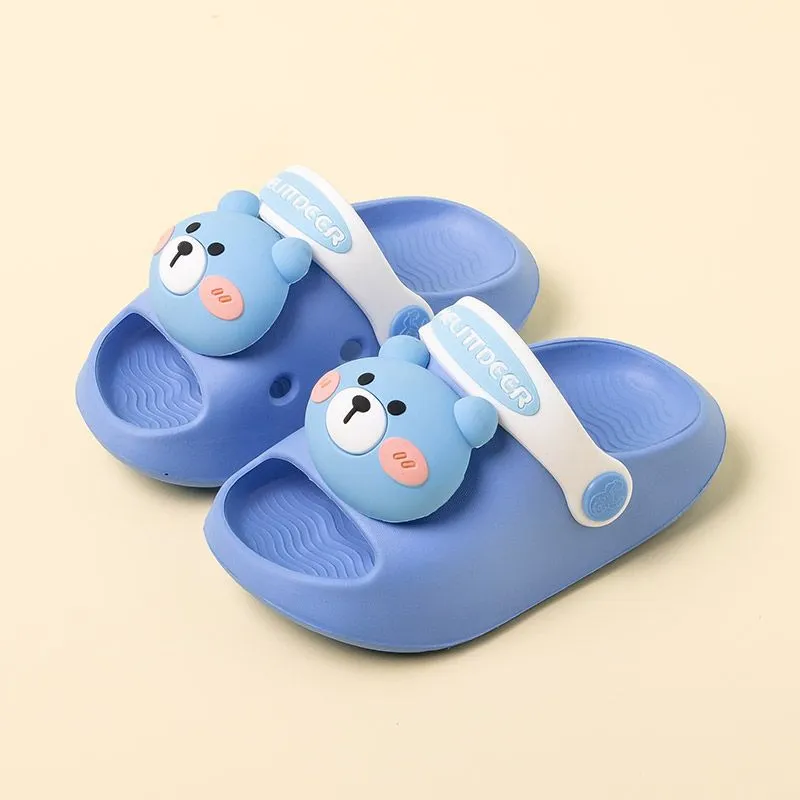 Dunnmall Children's Slippers Summer Boys' Baby Kids' Home Indoor Non-Slip Soft Bottom Lightweight Girls' Hole Shoes Sandals