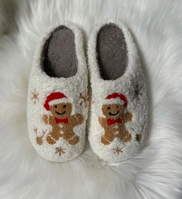 Gingerbread Christmas Slippers