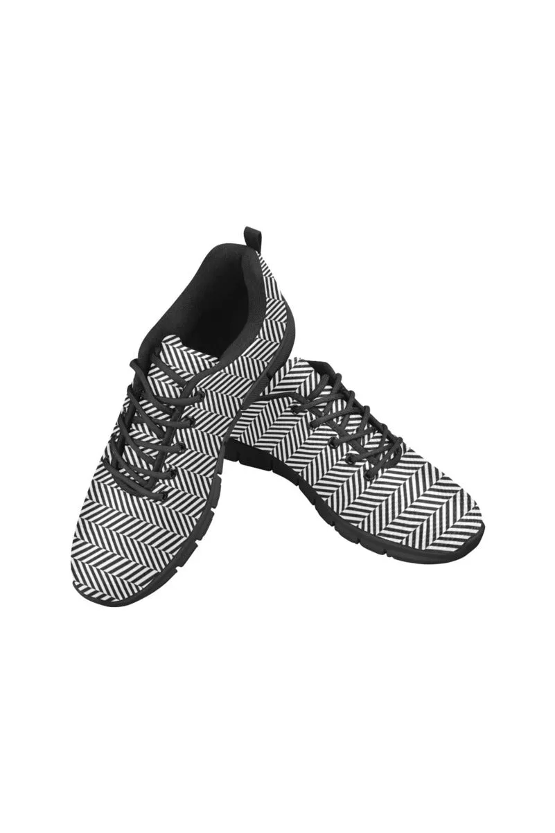 Herring Bone Women's Breathable Running Shoes (Model 055)