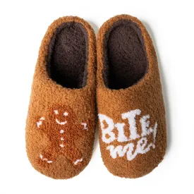 Holiday Lounge Out Loud Super Comfy Slippers- Bite Me