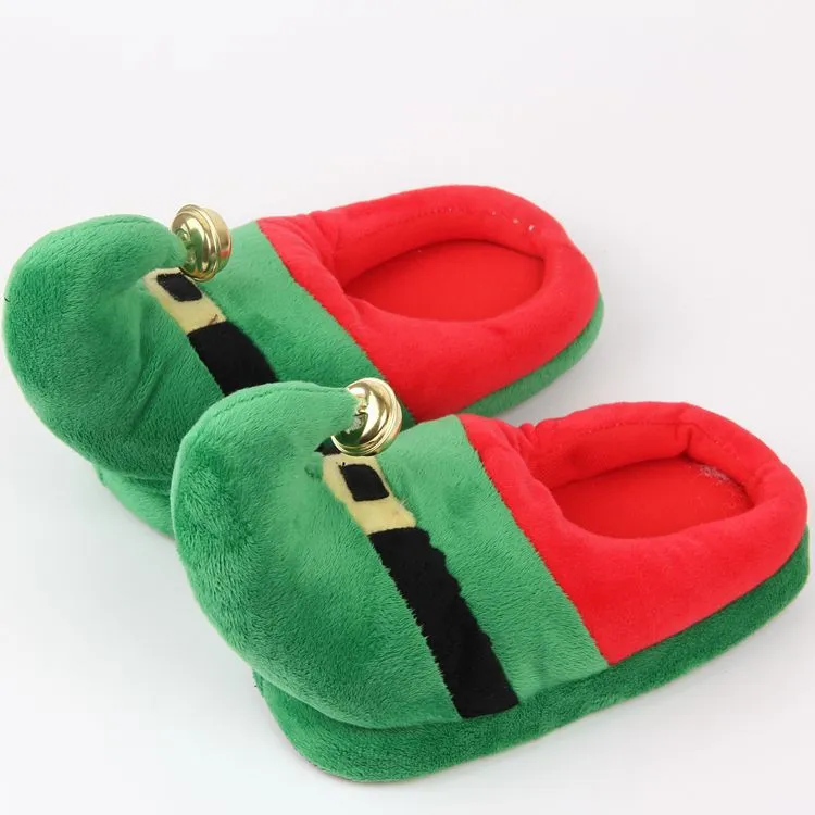 Home Cotton Slippers Fall Winter Christmas Lovers Fluffy Slippers Indoor Non-slip House Slippers Wholesale Flip Flops Women