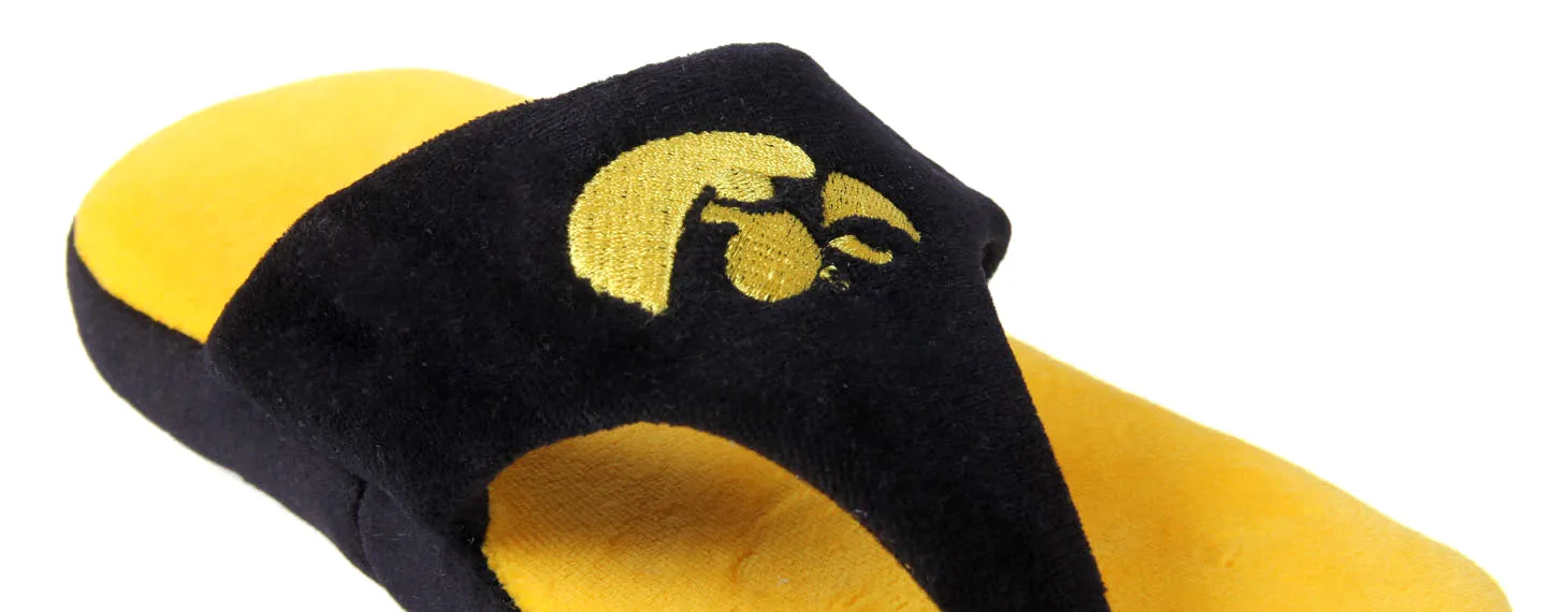 Iowa Hawkeyes Comfy Feet Flip Flop Slippers