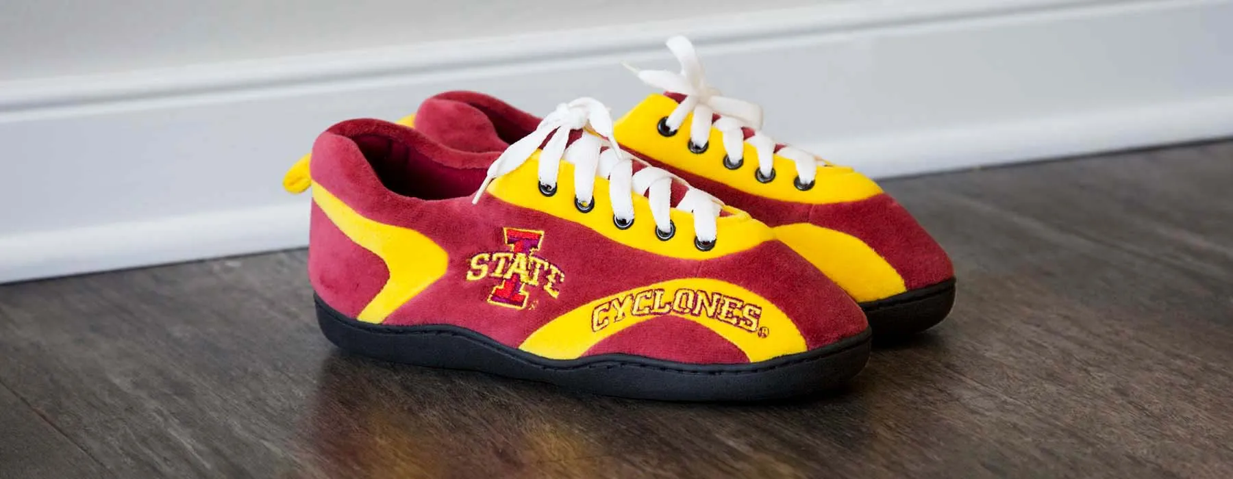 Iowa State Cyclones All Around Rubber Soled Slippers