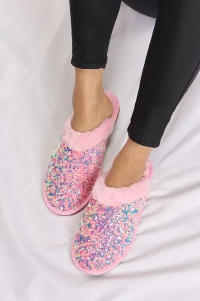 Isn't She Lovely Sequin Slippers