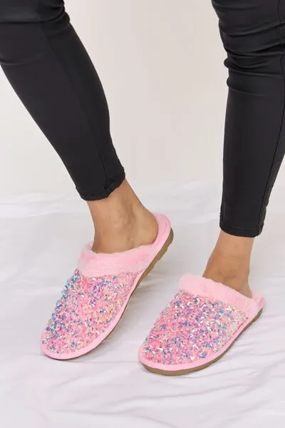 Isn't She Lovely Sequin Slippers