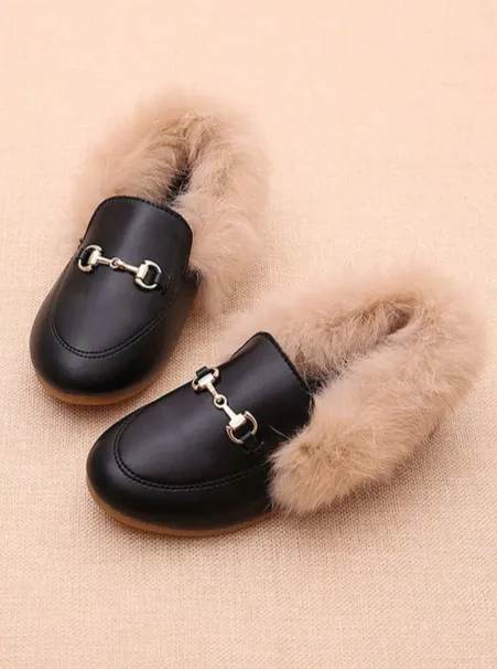 It's A Faux Thing Furry Loafers