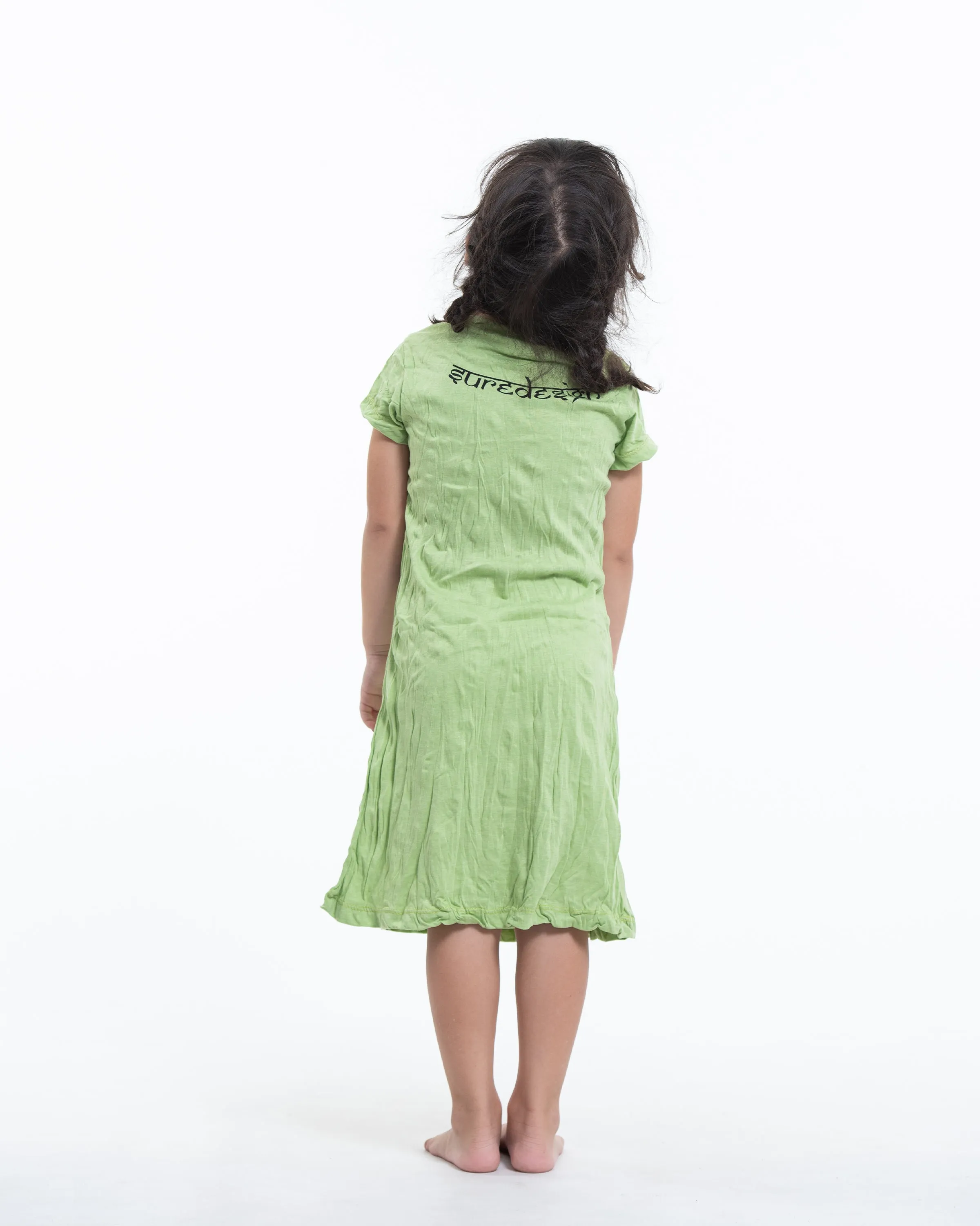 Kids Octopus Dress in Lime