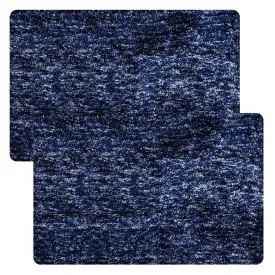 Kuber Industries Door Mat | Dust Trapper Mat | Door Entrance Mat | Anti-Skid Door Mat | Floor Mat for Home Entrance | Lexus Home Decor Mat | Entryway Door Mat | Pack of 2 | Blue