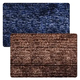 Kuber Industries Door Mat | Dust Trapper Mat | Door Entrance Mat | Anti-Skid Door Mat | Floor Mat for Home Entrance | Lexus Home Decor Mat | Entryway Door Mat | Pack of 2 | Multi