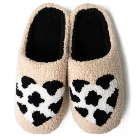 Lounge Out Loud Cowabunga Super Fuzzy Slipper Slides