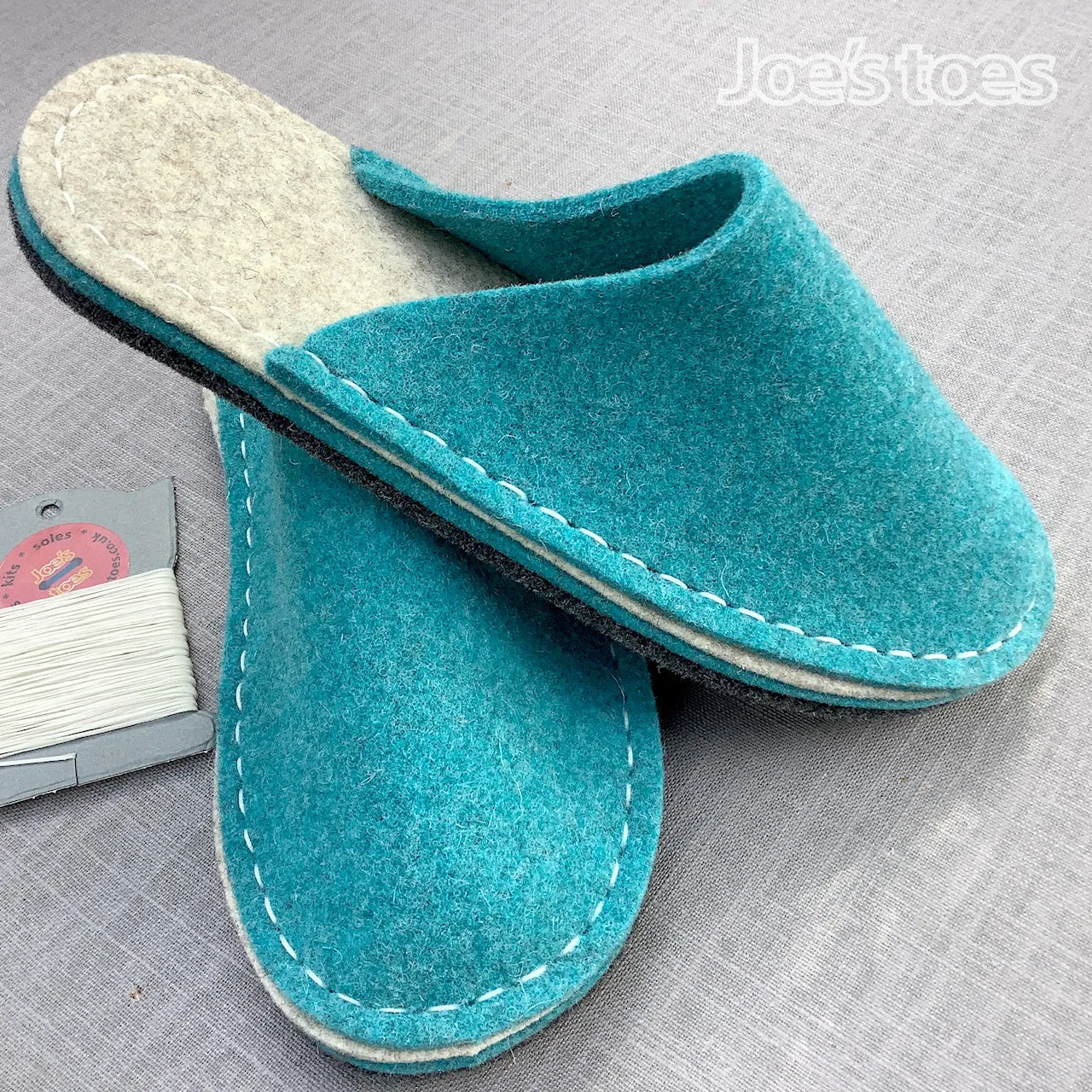 Make your own Felt Slipper Kit with Vinyl Outsoles