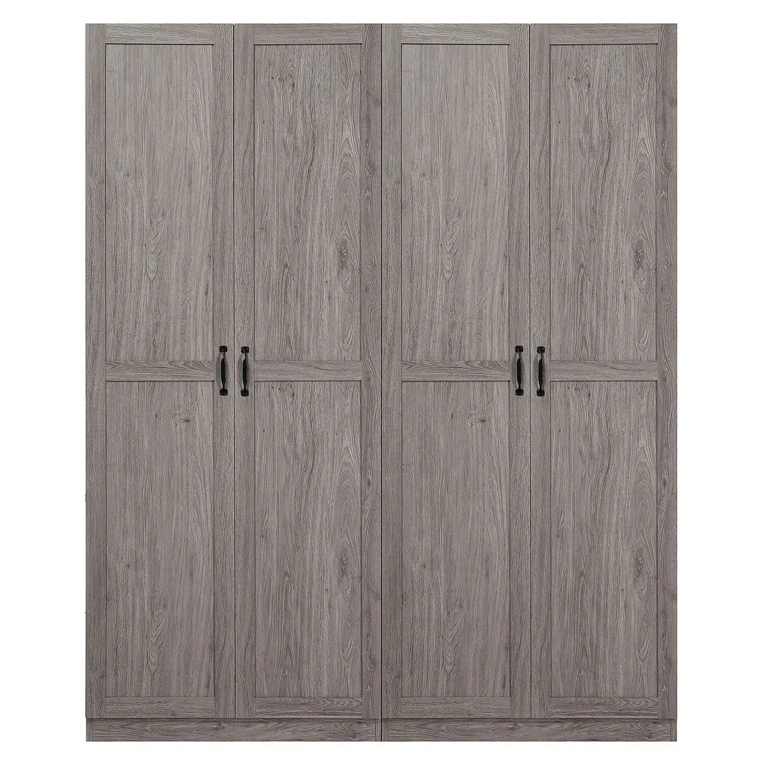 Manhattan Comfort Hopkins Storage Closet 4.0 in Grey - Set of 2