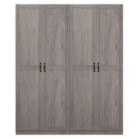 Manhattan Comfort Hopkins Storage Closet 4.0 in Grey - Set of 2