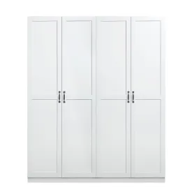 Manhattan Comfort Hopkins Storage Closet 4.0 in White - Set of 2