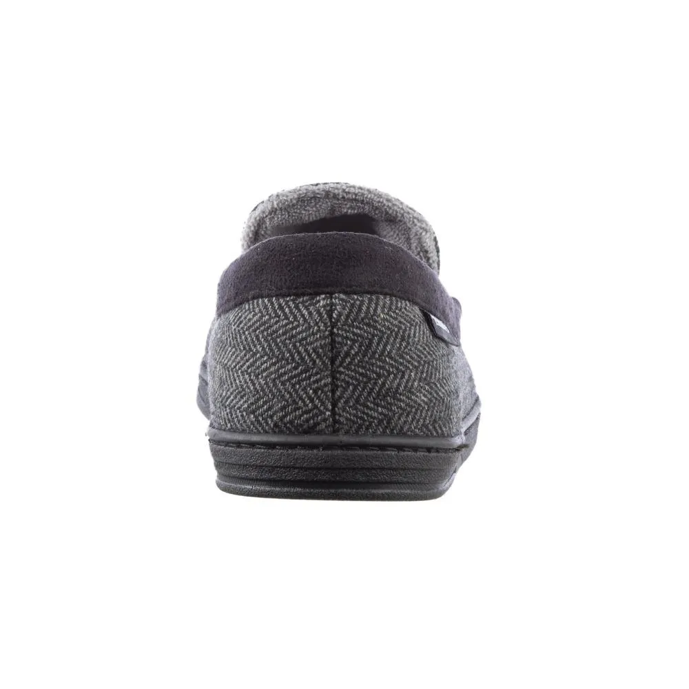 Men’s Logan Herringbone Moccasin Slippers