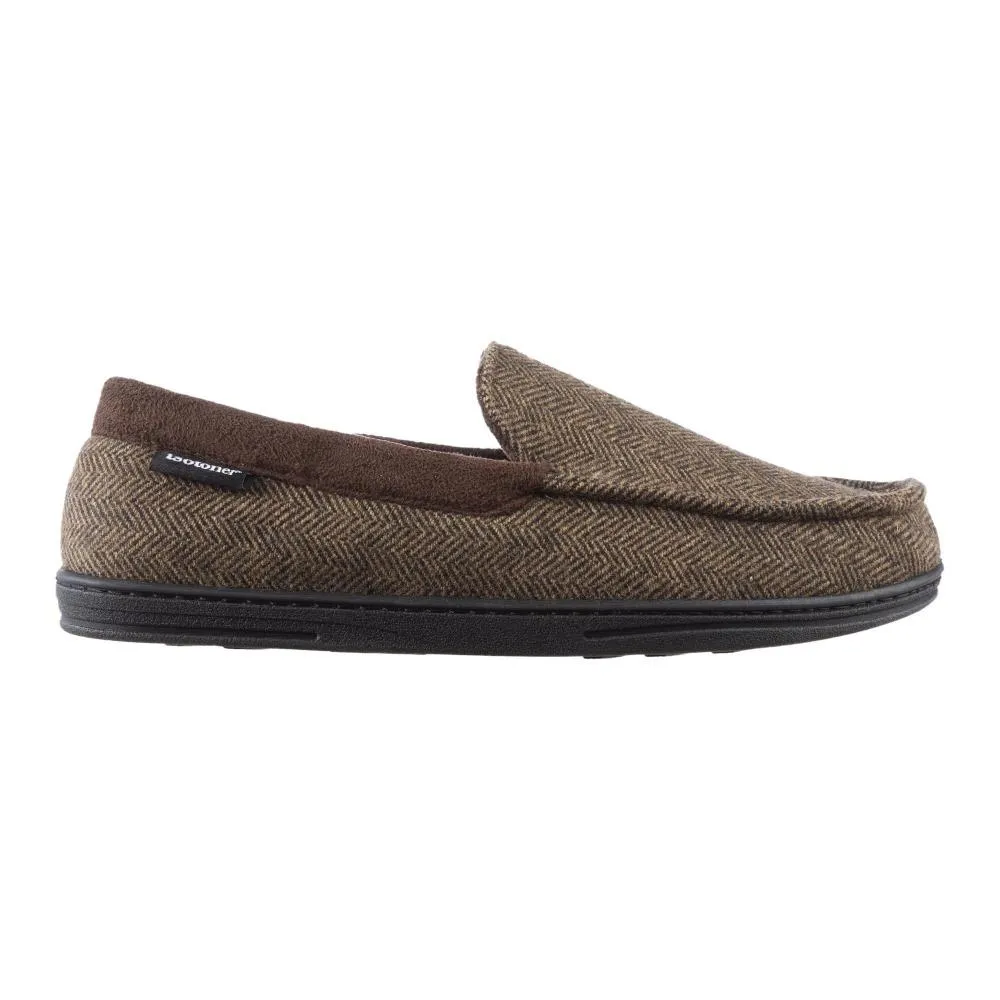 Men’s Logan Herringbone Moccasin Slippers