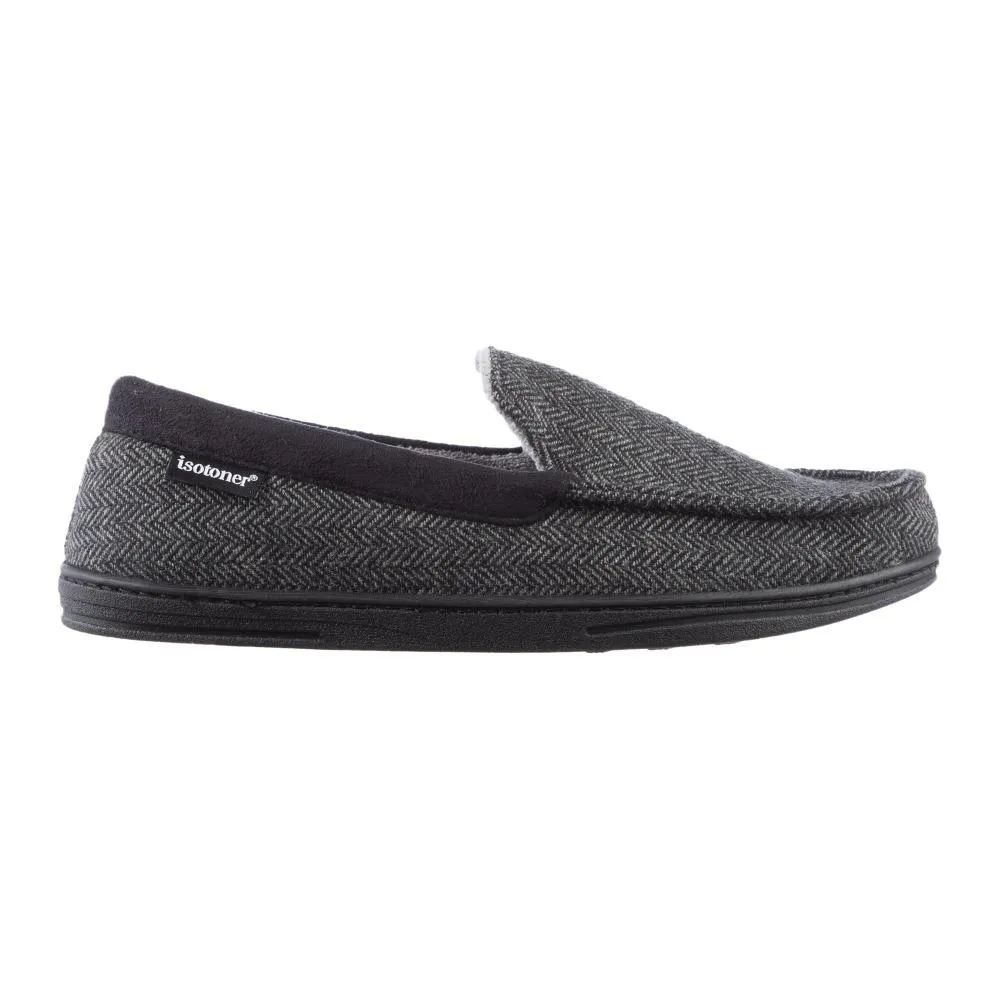 Men’s Logan Herringbone Moccasin Slippers