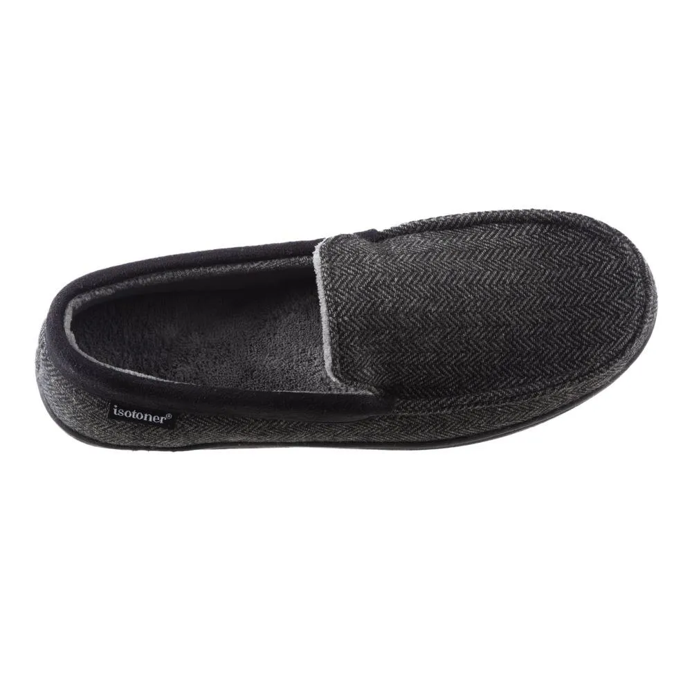 Men’s Logan Herringbone Moccasin Slippers