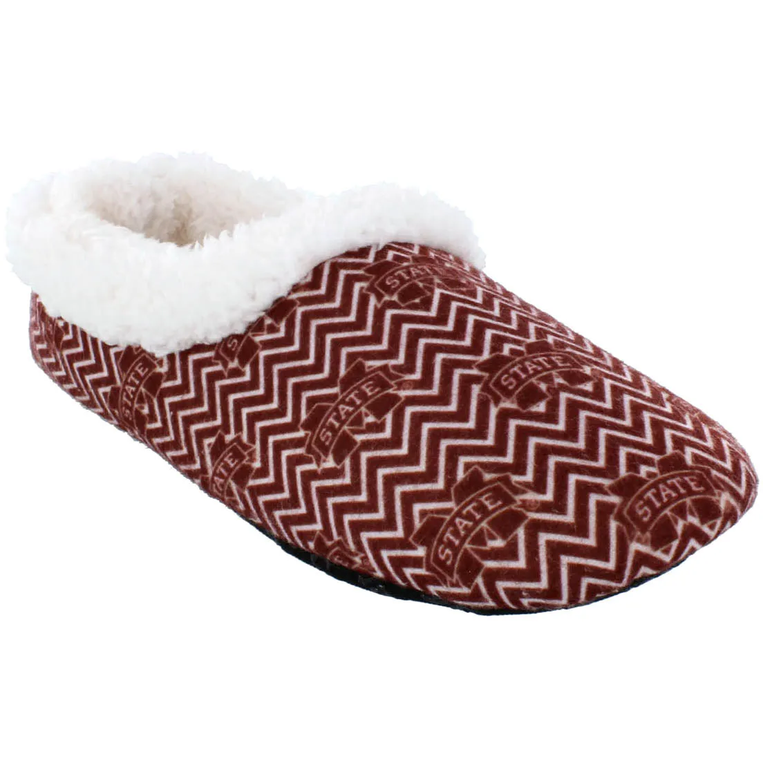 Mississippi State Bulldogs Chevron Slip On Slippers