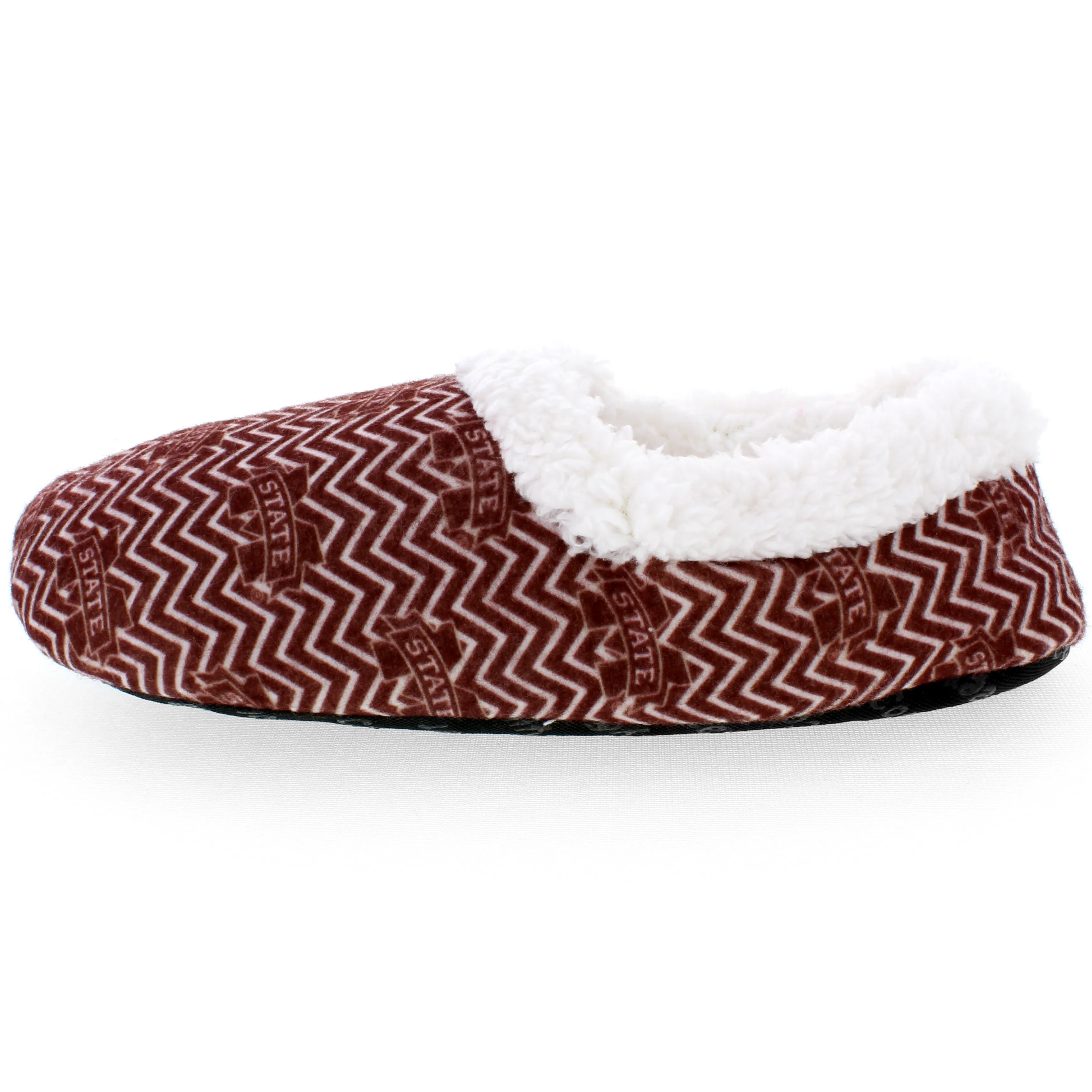 Mississippi State Bulldogs Chevron Slip On Slippers